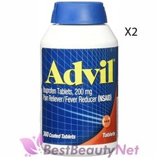 Advil Ibuprofen 200mg Pain Reliever Fever Reducer 360 Tablets 2 Pack