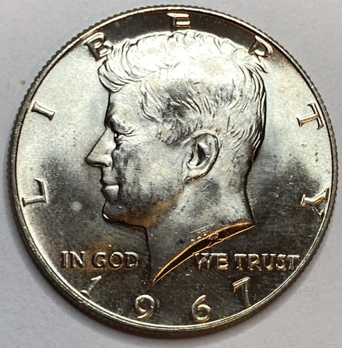 1967 - Kennedy Half Dollar - BU 40% Silver - Exact Coin Imaged #KHD6