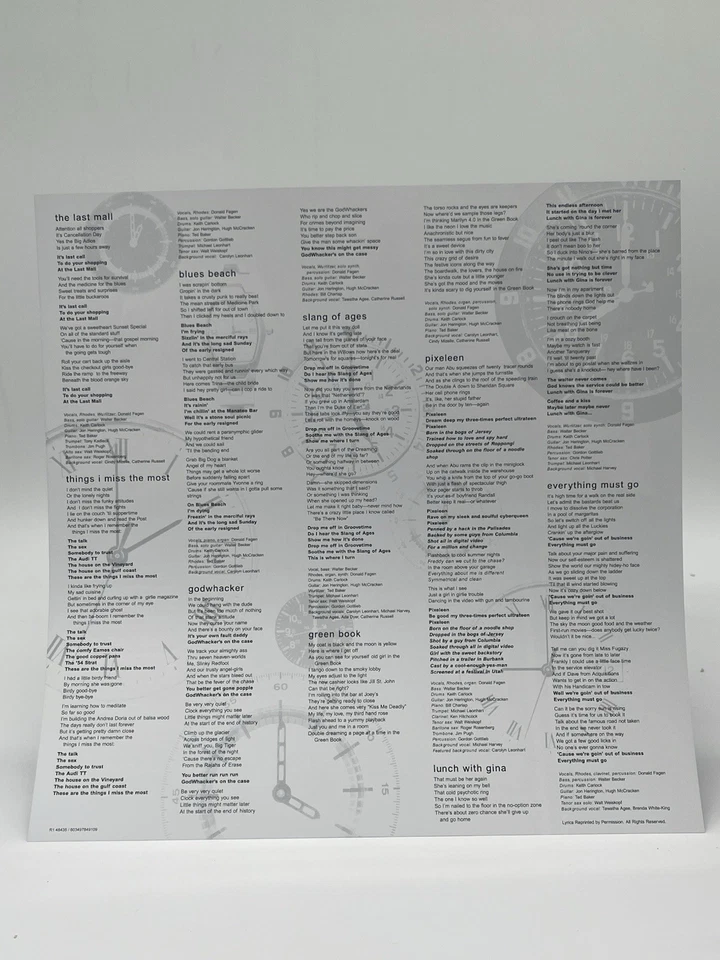 STEELY DAN EVERYTHING MUST GO 12" LP EX VINYL SHRINK w/HYPE STICKER 180G INNER - Image 4 of 4