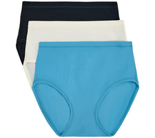 Cuddl Duds Set of 3 Smooth Micro Stretch Hipster Brief 1X/2X Cools A511163 11323