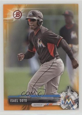 2017 Bowman Prospects Orange 9/25 Isael Soto #BP129 0c6