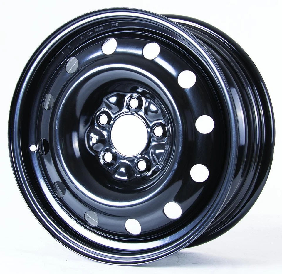 Set of 4 16in Black Steel Wheel Rims for 2005+ Dodge, RTXBCBE 16x6.5 5x114.3 ET4 - Image 4 of 4
