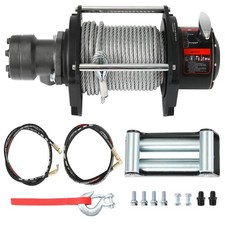 Hydraulic Winch 15000lbs 25x78ft Steel Cable Bmr80 Motor 361 Gear Ratio