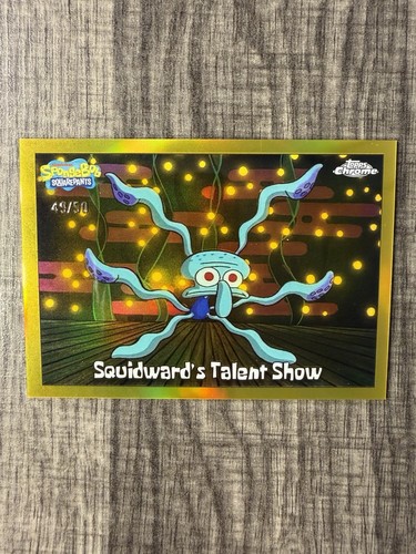 Handsome Squidward #MM-6 — 2025 Topps Chrome SpongeBob SquarePants Masterful Memes entertainment card