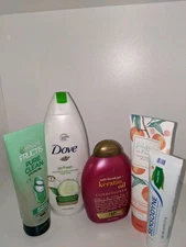 Dove Body Wash, Keratin Conditioner, Fructis Gel, Pretty A Peach Sonsodyne 