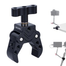 Aluminum Clamp 15-50mm - Heavy Duty Camera Mount with 1/4" Screw for DSLR LED...