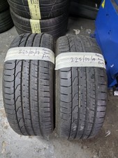 2x 225 35 R19 88Y Pirelli P Zero *7mm Tread* Part Worn Tyre RUNFLAT Z4 E90 E91 *
