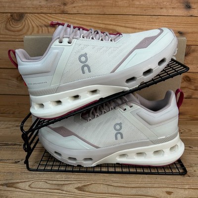 On Running Turnschuhe Damen Größe UK 4,5 Cloudnova X Ice Fade Pink Schweizer Fitnessschuhe