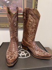 New Ariat Hazen Women s Western Boots Whiskey Barrel US Size 9 Wide 10042382
