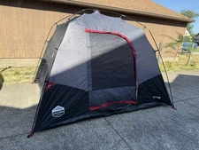 Core Equipment 6-Person Lighted Dome Tent 2 Light Modes Water Resistant Gray