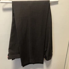 Lauren Ralph Lauren Wool Dress Pants Men's 42W x 32L brown / grey unlined