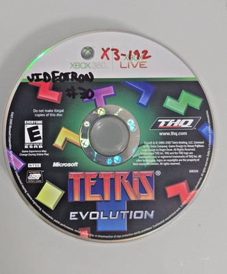 Tetris Evolution (Microsoft Xbox 360, 2007) DISC ONLY