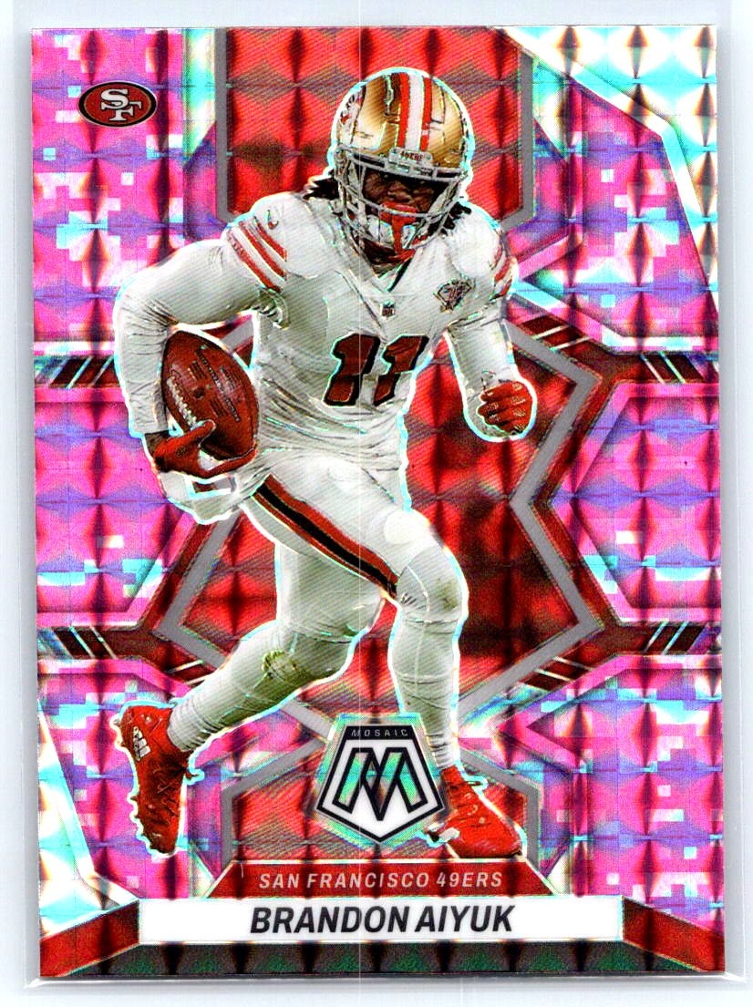 Brandon Aiyuk 2022 Panini Mosaic Mosaic Camo Pink #178