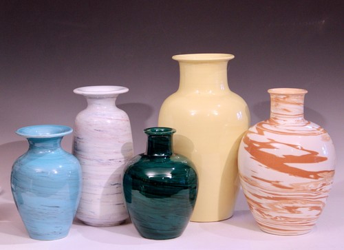 Bitossi Londi Raymor Pottery Vase Vintage Italian Label MCM Lavender Cylindrical - Picture 8 of 12
