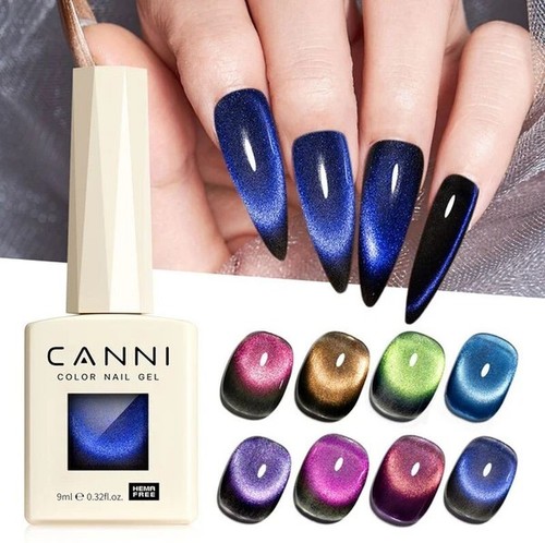 CANNI Hema Free Starry Sky Cat Eye Nail Gel Polish 9ml Varnish Soak Off UV LED - Picture 8 of 34