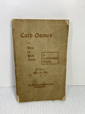 Antique US Playing Card Co. The Official Rules Of Card Games Hoyle (1906)
