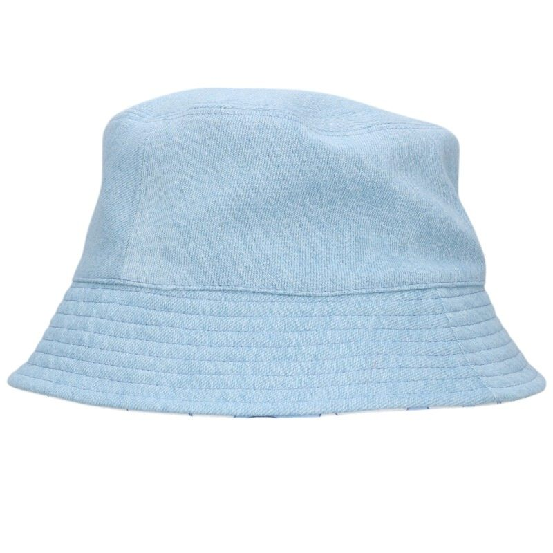 CHANEL 24SS Coco Mark All-over Print Reversible Bucket Hat Blue x
