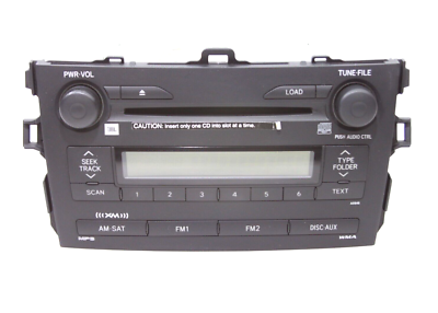 2009-2009 Toyota Corolla AM FM CD Player Radio Receiver