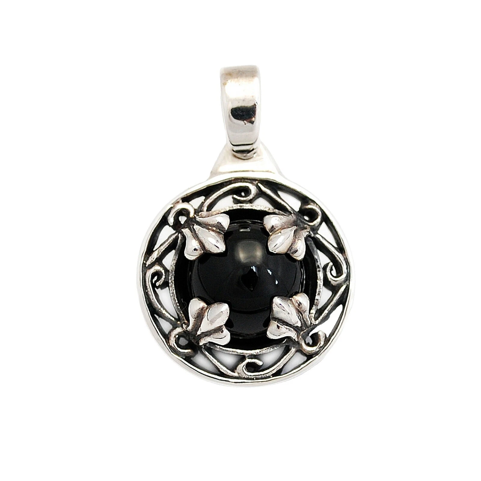 Collares y colgantes Colgante de Cristal Negro para Hombres