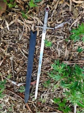 Custom Handmade Stainless Steel Harry Potter Sword With Genuine Leather Sheath