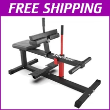 Ergonomic Seated Calf Raise Equipment - 550 LB Capacity & Free Plate Adaptors