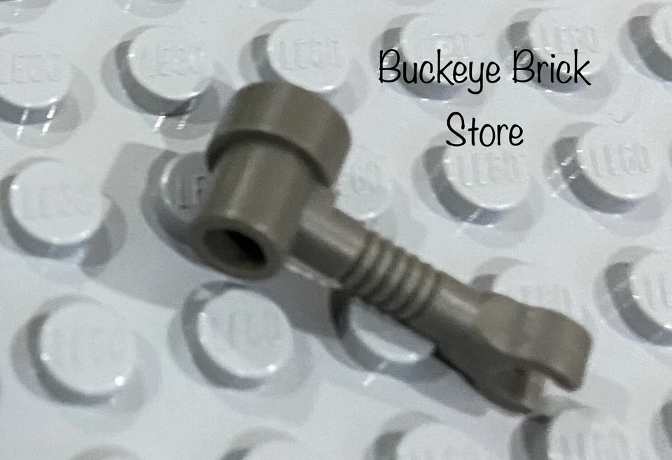 Lego Dark Bluish GRAY BAR 1x3 With Clip And Stud Receptacle (Arm Robot ) 10144 - Image 2 of 3