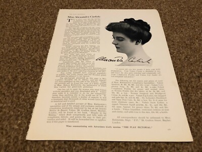 PLPS1 ADVERT 11X8 MISS ALEXANDRA CARLISLE PROMOTES - MME RUBINSTEINS PRODUCTS