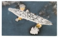 USS Pennsylvania Battleship Military World War II Navy  Postcard