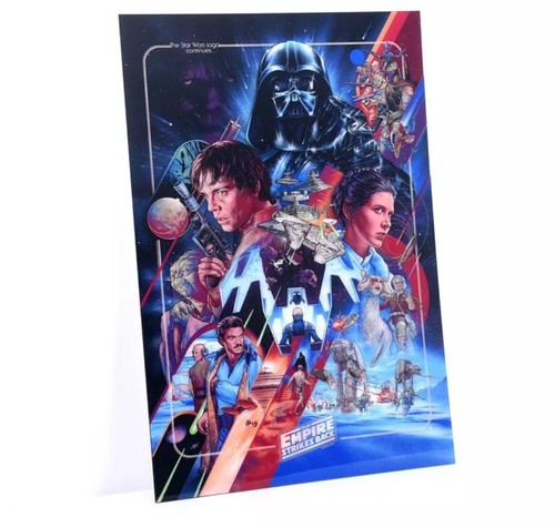 BNG Martin Ansin Star Wars Empire Strikes …Saga Cont. Layered Acrylic Panel COA - Picture 2 of 12