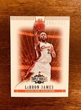 2008-09 Topps Triple Threads LEBRON JAMES Red SP /333 Cavaliers RARE #23 Lakers
