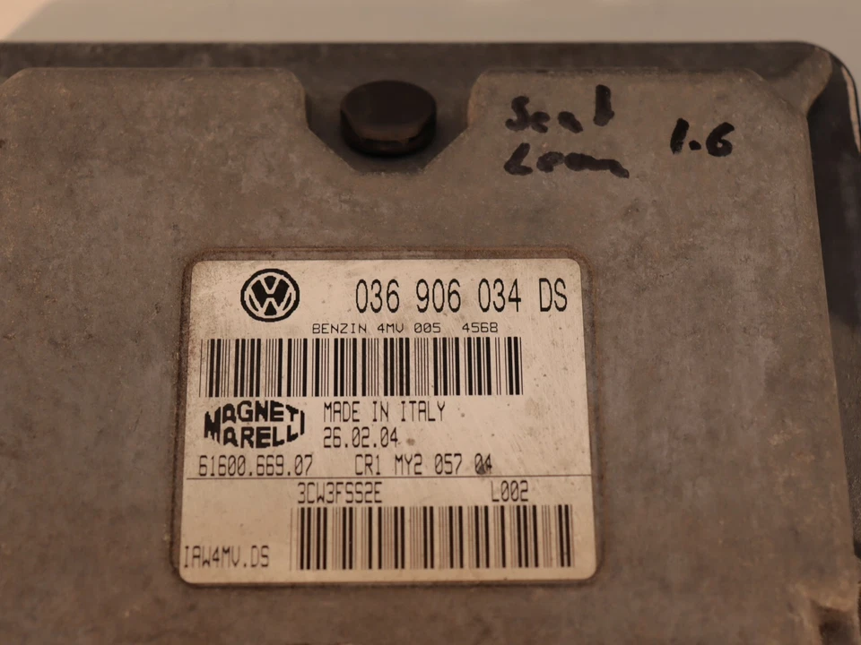 Kit centralina motore Seat Leon 1M1 1.6 16V 77kW BCB 036906034DS 61600.669.07 - Immagine 4 di 4