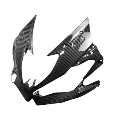 For 2019 -2023 Ninj ZX6R Carbon Fiber Front Headlight Fairing Cowl , Head Cowl