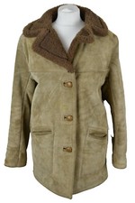 Highlander Beige Sheepskin Shearling Jacket Chest Size 38