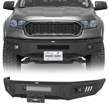 Fit 2019-2023 Ford Ranger Steel Front Bumper Reinforcement w/License Plate Mount