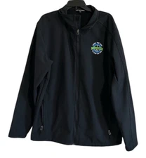 Port Authority Men’s Columbia Raise The Bar Soft Shell Jacket Black Sz XLT