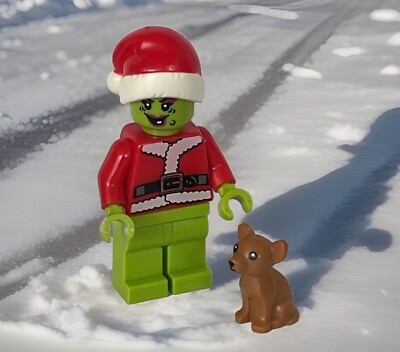 Lego  Figur Grinch mit Hund Max Minifig Neuwertig Christmas X-mas