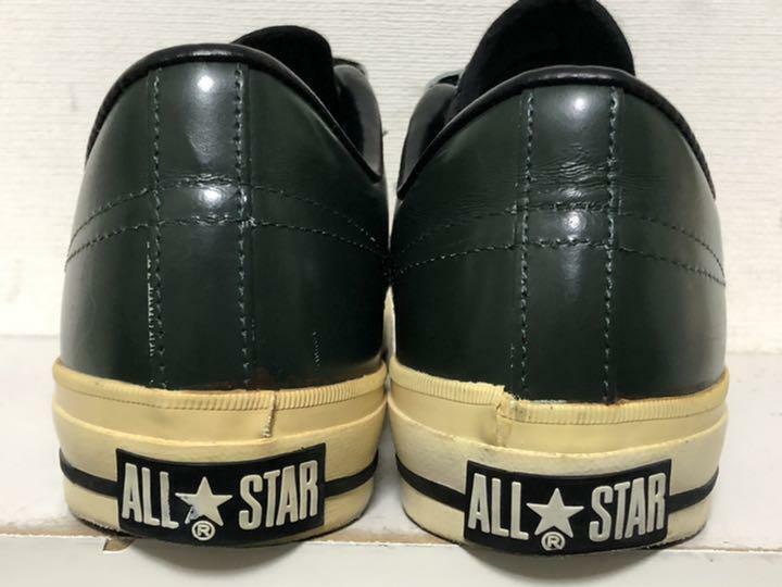 CONVERSE All-Star EUROPEAN Leather Black Low 1J858 Women's US 6 Men's US 4  EUC *