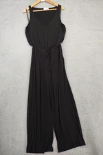 Michael Stars Jumpsuit Womens Medium Black Sleeveless Elastic Waist Slouchy