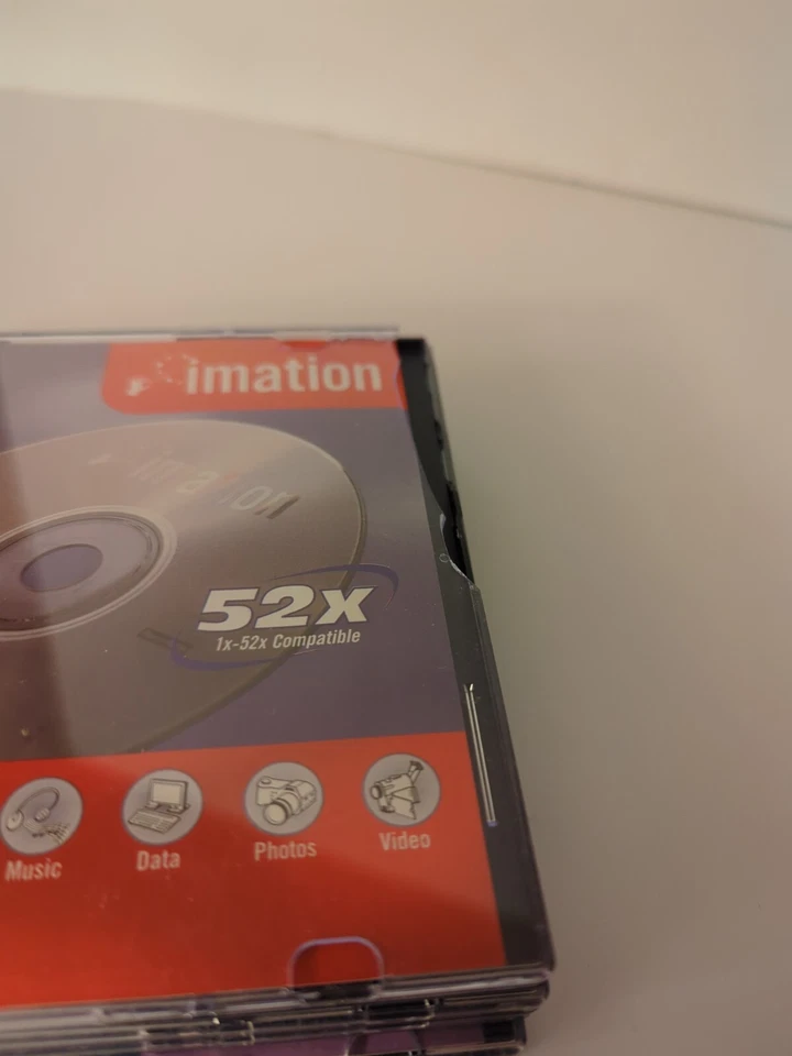 New Blank CD Lot (14) Sony, Imation - CD-R, CD-RW, 650MB, 700MB, Various Speeds - Image 3 of 4