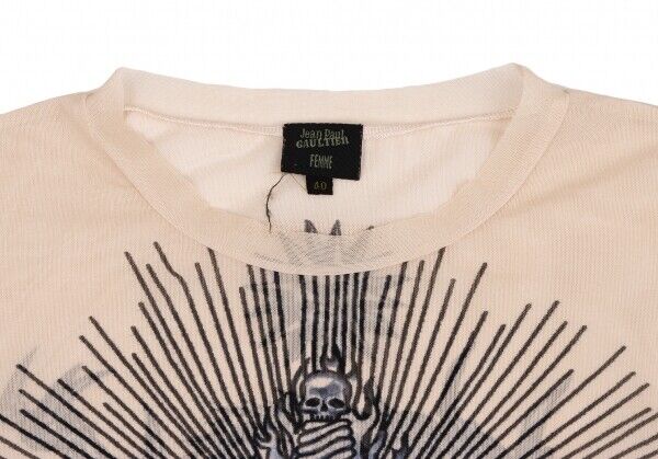 Jean-Paul GAULTIER FEMME Tattoo Printed T Shirt Size 40(K Jean-Paul GAULTIER FEMME Tattoo Printed T Shirt Size 40(K