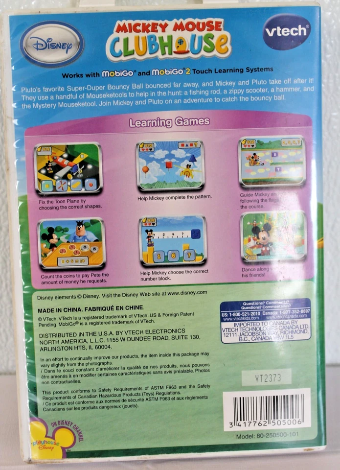 Vtech MobiGo Disney Mickey Mouse Clubhouse Touch Learning System Game Cartridge - Image 2 of 4