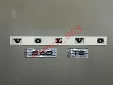 FOR VOLVO S60 T5 GLOSS BLACK LETTERING BADGE BOOTLID CUSTOM SET LETTERS