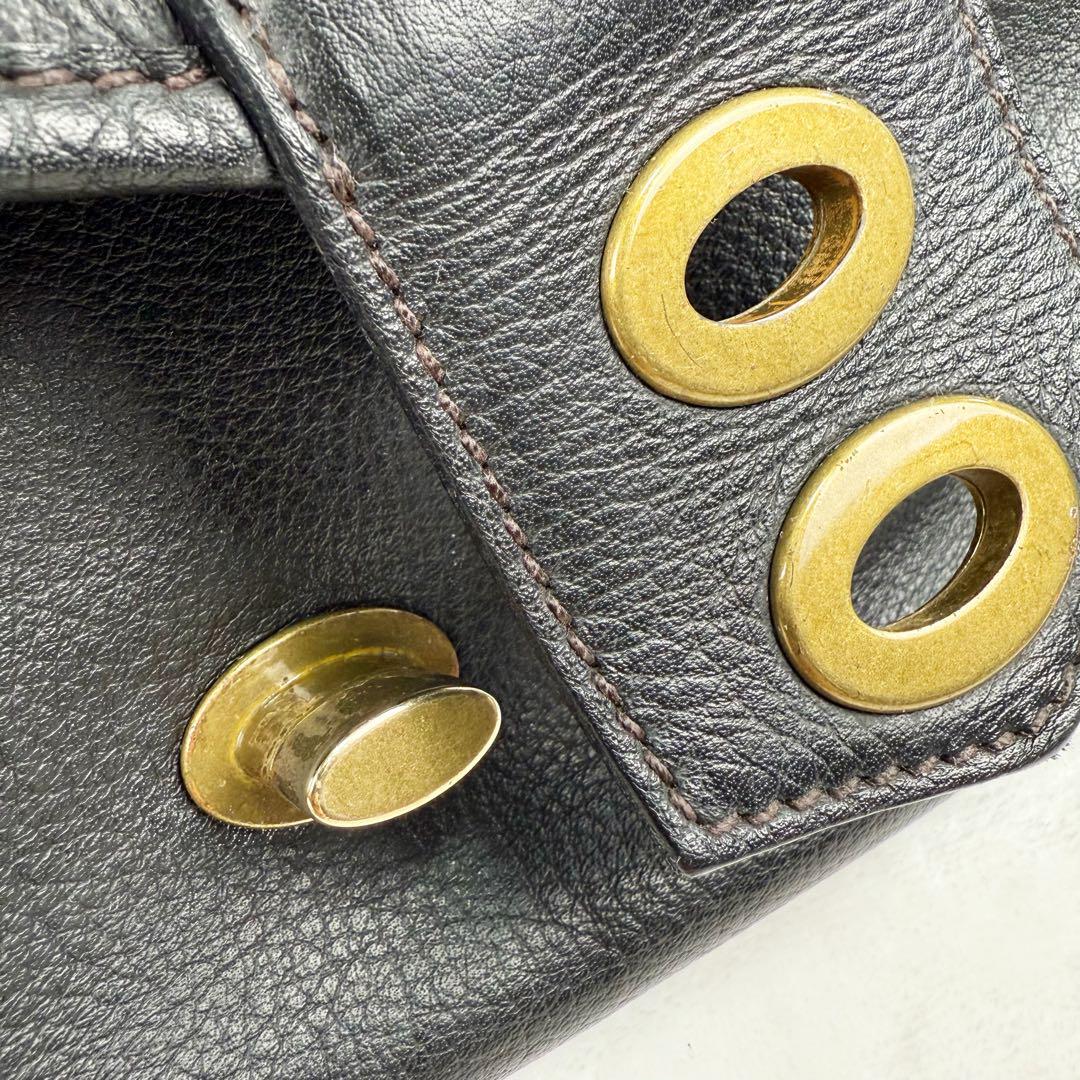 MIU MIU Archive Turn Lock One Shoulder Bag Black Leather W MIU MIU Archive Turn Lock One Shoulder Bag Black Leather W