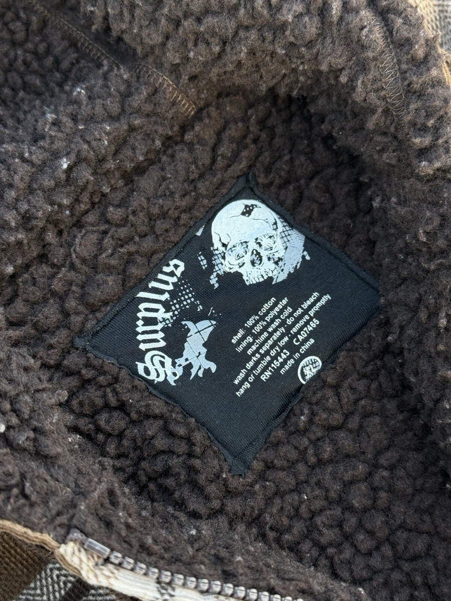 Vintage Y2K Surplus Surf Fleece Baggy Jacket | eBay