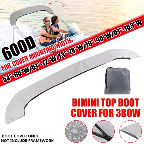 600D Bimini Top Schutzhülle Aufbewahrungstasche Für 3 Bögen Boot Sonnensege DE - Picture 56 of 60