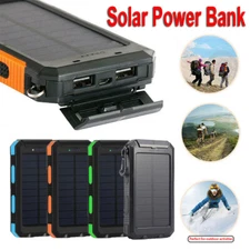 New 2023 Super 900,000mAh USB Portable Charger Solar Power Bank For Cell Phone