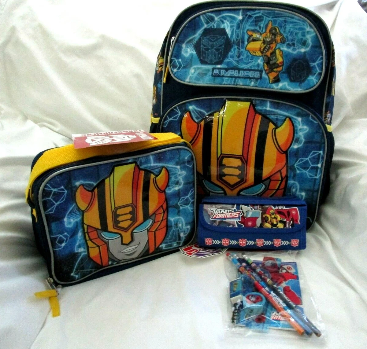Transformer backpack and lunchbox top
