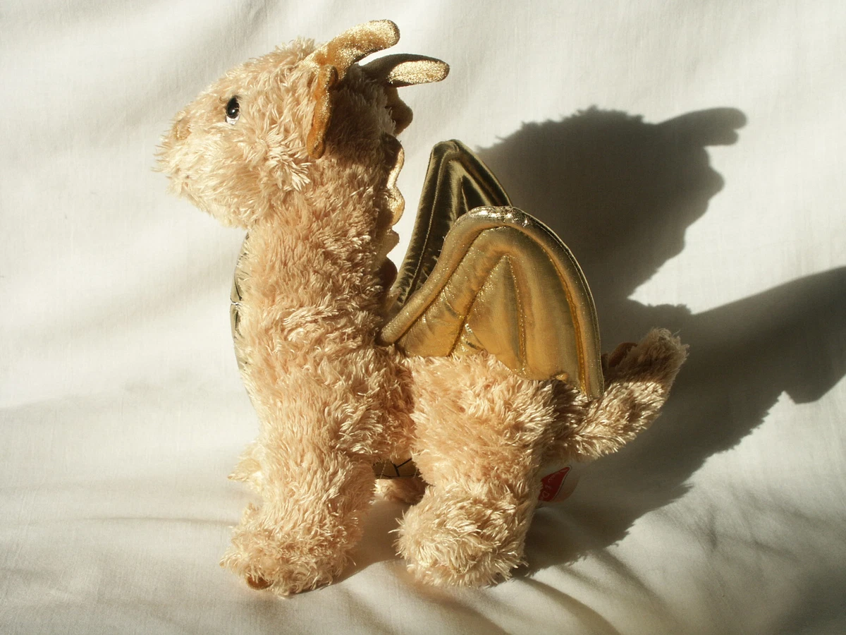Melissa Doug Luster Dragon Plush 10 Gold 7571 Shiny