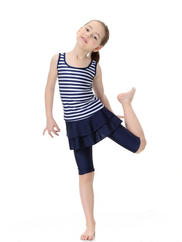 Kids Girls Swimwear Modest Swimsuit Burkini Arab Swim Beachwear Islamic Clothes - Picture 6 of 22