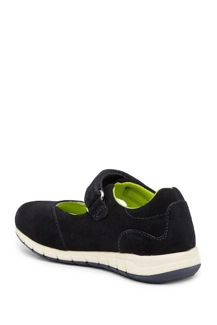 Nuevo Umi Chelsea Mary Jane Zapatilla Niñas Cuero Zapatos Azul Marino Oscuro US10 Foto 3 de 4